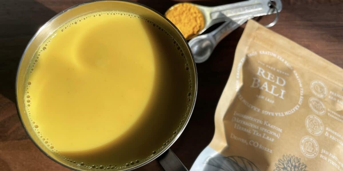 Kratom Tea Kratom Golden Milk Turmeric Ginger Cinnamon Black Pepper Kratom for Wellness